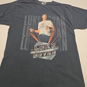 LUKE BRYAN "MY KIND OF NIGHT" TOUR 2014 TWO-SIDED BLACK T-SHIRT Sz M